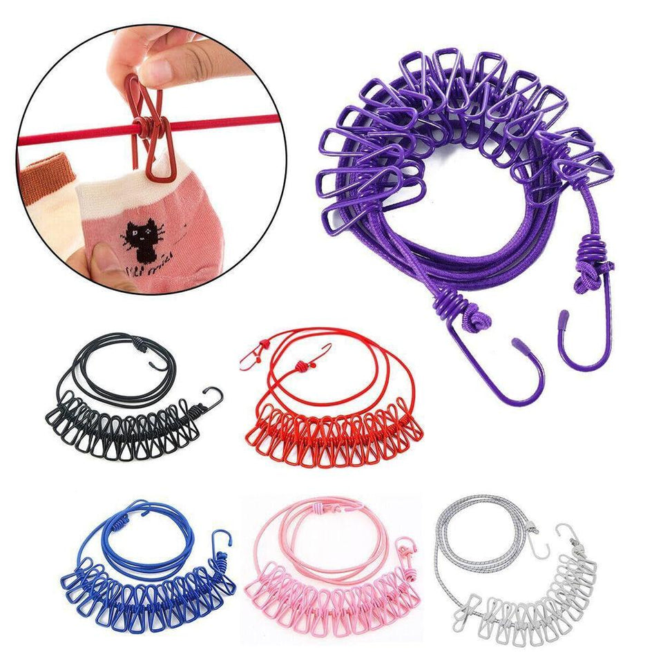 Clothesline drying rope